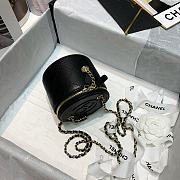 CHANEL SMALL VANITY WITH CHAIN BLACK SIZE 9CM - 2