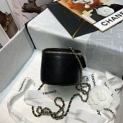 CHANEL SMALL VANITY WITH CHAIN BLACK SIZE 9CM - 3