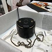 CHANEL SMALL VANITY WITH CHAIN BLACK SIZE 9CM - 5