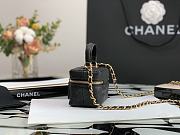 CHANEL SMALL VANITY WITH CHAIN BLACK SIZE 12CM - 5