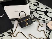 CHANEL SMALL VANITY WITH CHAIN BLACK SIZE 12CM - 4