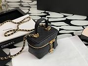 CHANEL SMALL VANITY WITH CHAIN BLACK SIZE 12CM - 2