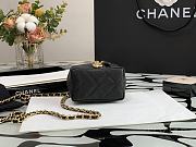 CHANEL SMALL VANITY WITH CHAIN BLACK SIZE 12CM - 3
