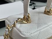CHANEL SMALL VANITY WITH CHAIN WHITE SIZE 12CM - 3