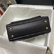 CHANEL FLAP BAG WITH BORDEAUX TOP HANDLE A92990 SIZE 23 CM - 5