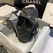 CHANEL BACKPACK BLACK SIZE21.5CM - 5