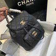 CHANEL BACKPACK BLACK SIZE21.5CM - 4