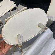 CHANEL BACKPACK WHITE SIZE 21.5CM - 6