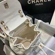CHANEL BACKPACK WHITE SIZE 21.5CM - 5