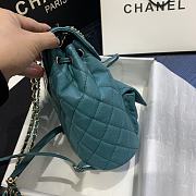 CHANEL BACKPACK BLUE SIZE 21.5CM - 2