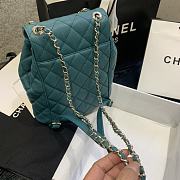CHANEL BACKPACK BLUE SIZE 21.5CM - 5