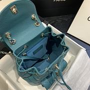CHANEL BACKPACK BLUE SIZE 21.5CM - 6