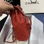 CHANEL BACKPACK RED SIZE 21.5 CM - 2