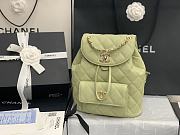 CHANEL BACKPACK TEA GREEN SIZE 21.5CM - 1
