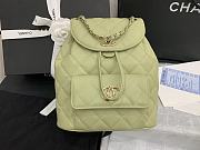 CHANEL BACKPACK TEA GREEN SIZE 21.5CM - 6