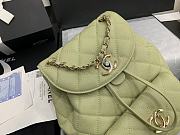CHANEL BACKPACK TEA GREEN SIZE 21.5CM - 5