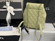 CHANEL BACKPACK TEA GREEN SIZE 21.5CM - 4