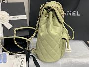 CHANEL BACKPACK TEA GREEN SIZE 21.5CM - 3