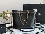 CHANEL SMALL SHOPPING BAG BLACK AS2374 SIZE 24 x 31 x 7 CM - 6