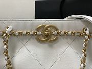 CHANEL SMALL SHOPPING BAG WHITE AS2374 SIZE 24 x 31 x 7 CM - 2