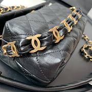 CHANEL SMALL HOBO BAG BLACK AS2479 SIZE 13 x 19 x 7 CM - 5