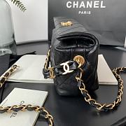 CHANEL SMALL HOBO BAG BLACK AS2479 SIZE 13 x 19 x 7 CM - 6