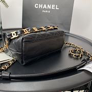 CHANEL SMALL HOBO BAG BLACK AS2479 SIZE 13 x 19 x 7 CM - 4