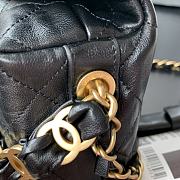 CHANEL SMALL HOBO BAG BLACK AS2479 SIZE 13 x 19 x 7 CM - 2