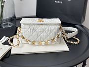 CHANEL SMALL HOBO BAG WHITE AS2479 SIZE 13 x 19 x 7 CM - 1