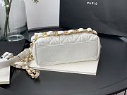 CHANEL SMALL HOBO BAG WHITE AS2479 SIZE 13 x 19 x 7 CM - 5