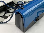 CHANEL MINI EVENING BAG BLACK & BLUE AS2534 SIZE 8 x 12 x 5 CM - 6