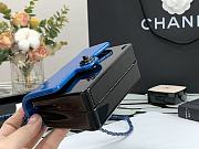 CHANEL MINI EVENING BAG BLACK & BLUE AS2534 SIZE 8 x 12 x 5 CM - 5