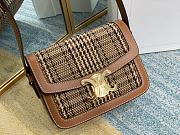CELINE MEDIUM TRIOMPHE BAG BROWN & TAN 191242 SIZE 22.5 x 16.5 x 7.5 CM - 5
