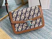 CELINE MEDIUM TRIOMPHE BAG NAVY & TAN 191242 SIZE 22.5 x 16.5 x 7.5 CM - 3
