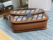 CELINE MEDIUM TRIOMPHE BAG NAVY & TAN 191242 SIZE 22.5 x 16.5 x 7.5 CM - 6