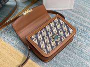CELINE MEDIUM TRIOMPHE BAG NAVY & TAN 191242 SIZE 22.5 x 16.5 x 7.5 CM - 5
