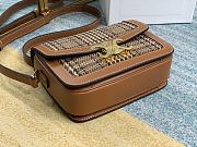 CELINE TEEN TRIOMPHE BAG BROWN & TAN 188882 SIZE 18.5 x 14 x 6 CM - 4