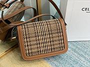 CELINE TEEN TRIOMPHE BAG BROWN & TAN 188882 SIZE 18.5 x 14 x 6 CM - 3
