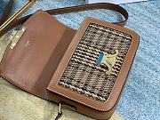CELINE TEEN TRIOMPHE BAG BROWN & TAN 188882 SIZE 18.5 x 14 x 6 CM - 2