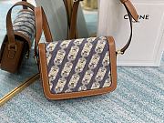 CELINE TEEN TRIOMPHE BAG NAVY & TAN 188882 SIZE 18.5 x 14 x 6  CM - 3
