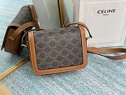 CELINE TEEN TRIOMPHE BAG TAN 188882 SIZE 18.5 x 14 x 6 CM - 4