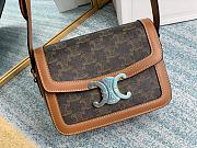 CELINE TEEN TRIOMPHE BAG TAN 188882 SIZE 18.5 x 14 x 6 CM - 6