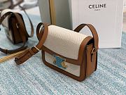 CELINE TEEN TRIOMPHE BAG WHITE & TAN 188882 SIZE 18.5 x 14 x 6 CM - 2