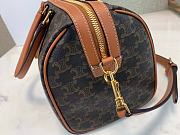 CELINE BOSTON BAG IN TRIOMPHE CANVAS TAN 190372 SIZE 31 X 20 X 17 CM - 6