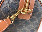 CELINE BOSTON BAG IN TRIOMPHE CANVAS TAN 190372 SIZE 31 X 20 X 17 CM - 4