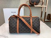 CELINE BOSTON BAG IN TRIOMPHE CANVAS TAN 190372 SIZE 31 X 20 X 17 CM - 2