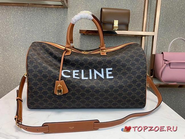 CELINE LARGE VOYAGE BAG WITH CELINE PRINT 191472 SIZE 50 x 28 x 22.5 CM - 1