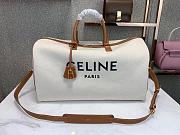 CELINE LARGE VOYAGE BAG WHITE WITH CELINE PRINT 191472 SIZE 50 x 28 x 22.5 CM - 1