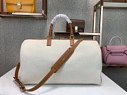 CELINE LARGE VOYAGE BAG WHITE WITH CELINE PRINT 191472 SIZE 50 x 28 x 22.5 CM - 6