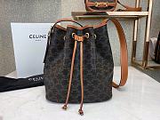 CELINE MEDIUM DRAWSTRING BAG TAN 191392 SIZE 24 x 27 x 19 CM - 1